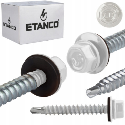 Samourezuj vijci 4.8x35 bjeli Etanco Ral9010