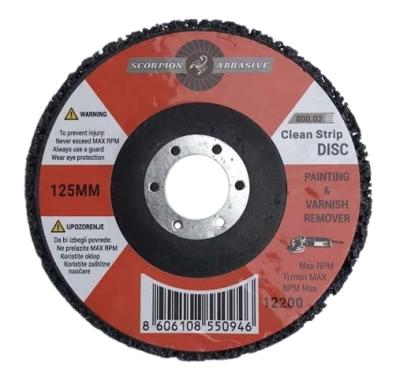 Disk za skidanje rdje i farbe 125mm